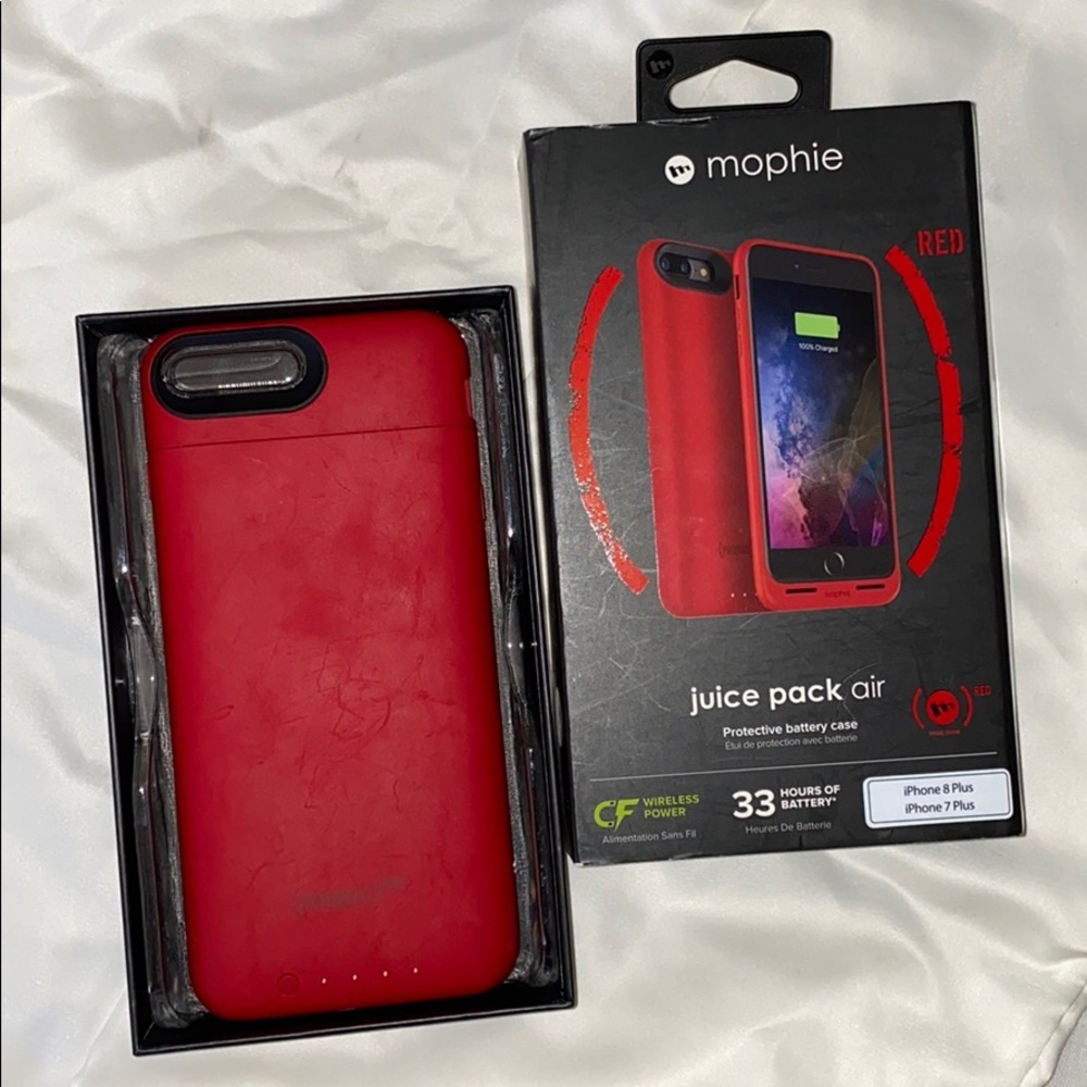 Red Mophie iPhone 7,8 + Case